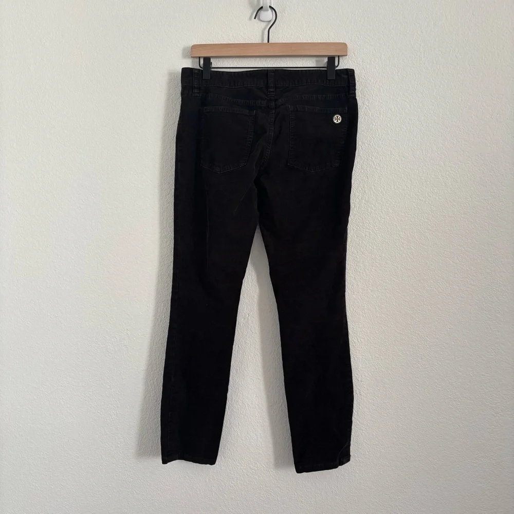 Tory Burch Women's Size 29 Black Ivy Super Skinny Corduroy Jeans